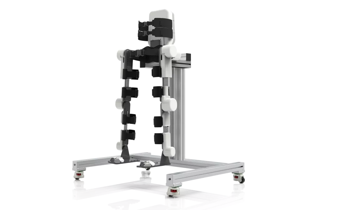 科大讯飞AI开发者大赛圆满落幕 钛虎机器人就外骨骼产品进行展示